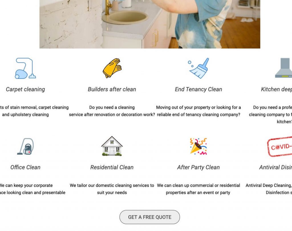 cleaning website