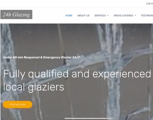 Emergency glazing repairs website